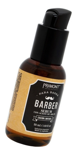Primont Barber Serum Barba Aceite Argan Barberia X 50ml