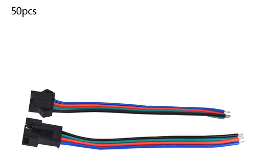 50 Pares De Cables Conectores Macho Y Hembra De 4 Pines Esta
