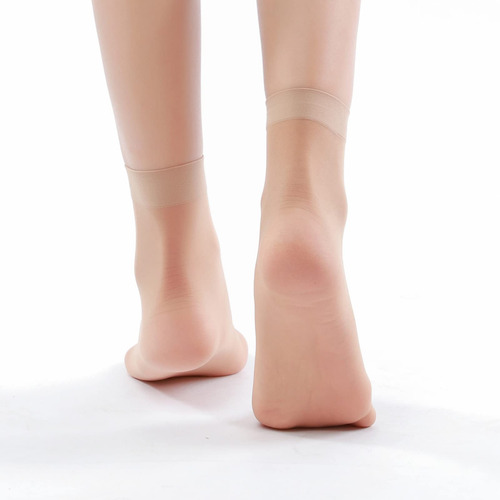 12 Pares De Calcetines Tobilleros Transparentes Para Mujer