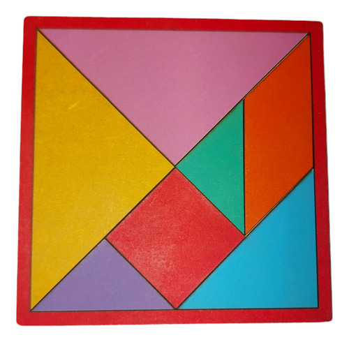 40 Tangram 15x15cm. Pintados Con Base. Instructivos