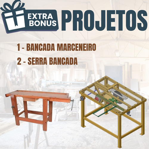Pack 20 Mil Projetos Marcenaria, Bancos, Cadeiras,armarios