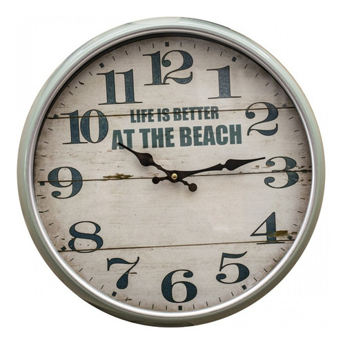 Reloj Pared 70cm Vintage Gris Bighouse-mimbral