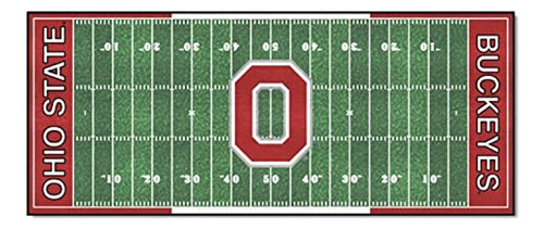 Fanmats - 7340 Ncaa Ohio State University Buckeyes Nylon Fac