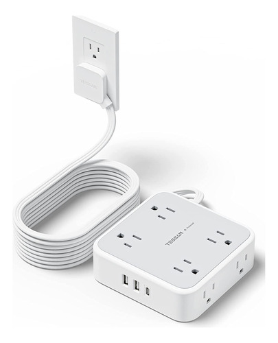 Cargador Usb Regleta Multicontactos Extension 8 Tomás 2 De 4