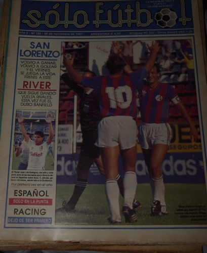 Revista Solo Futbol 30 De Noviembre De 1987