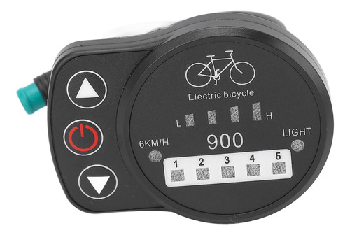 Medidor Eléctrico Para Bicicleta, 36 V, 48 V, Led, Velocidad