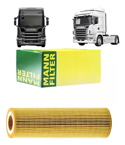 Filtro Lubrificante Scania S5/6 Papel Mann