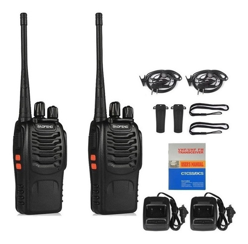 Radio Walkie Talkie Baofeng Bf-888s X2 Bidireccional Recarga