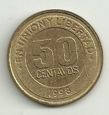 Aregntina 50 Centavos Mercosur 1998