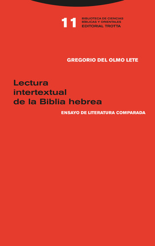 Libro Lectura Intertextual De La Biblia Hebrea - Del Olmo...