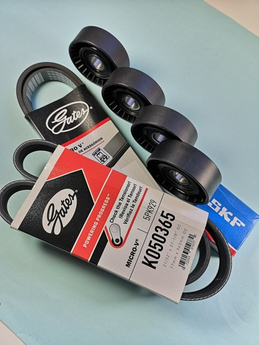 Imagen 11 de 12 de Kit 2 Correas Gates 4 Poleas Rodskf Alter Poly Vw Vento 2.5