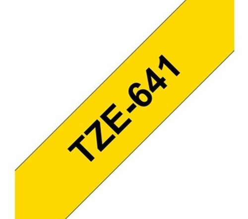 Fita Compativel P/uso Rotulador Brother Tze-641 18mm Amarelo Cor Amarela