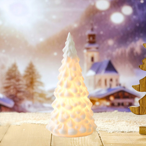 Árbol De Nieve De Navidad En Forma De Árbol De Nieve, Champá