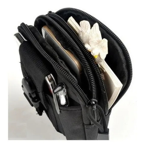 Imagem 5 de 10 de Bolso Tático Edc Modular Militar Pochete Porta Celular Molle