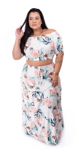 Mercado livre conjuntos hotsell saia e blusa
