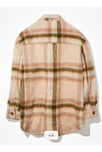 Chaqueta Abrigo American Eagle Felpa Mujer Overzise
