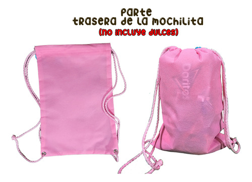 Morralito Dulcero Hello Kitty Personalizado Cumpleaños 40 Pz Rosa Pálido Hallo Kitty Tulipanes