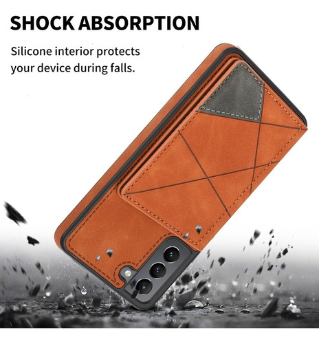 B Funda De Tarjeta Wallet For Samsung S21 Fe S21 Ultra Plus