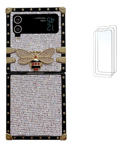 Para Samsung Zflip3/4/5funda De Teléfono Party Glitter Bee-b