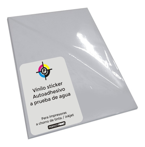 Sticker Autoadhesivo Blanco A4 X 20 Inkjet Tinta Vinilo