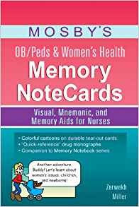 Mosbyrs Obpeds  Y  Womenrs Health Memory Notecards Visual, M