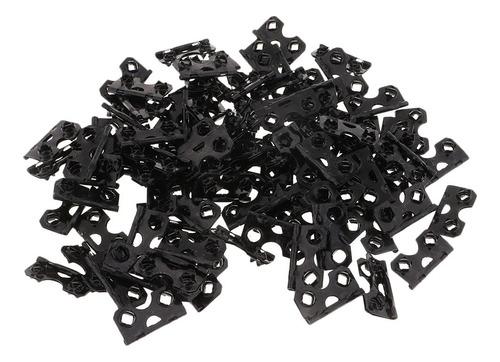 3 X 100pcs 28x15mm Com Orifícios Duplos De Metal