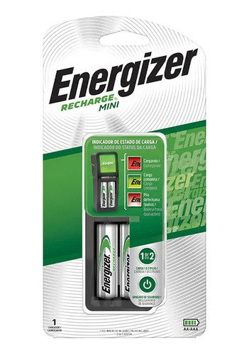 Cargador De Pilas Energizer Mini Aa Aaa  Incluye 2 Pilas