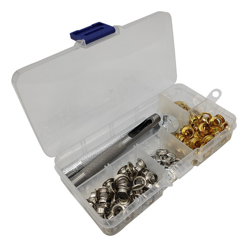 Hebilla De Remache Con Ojal De 6 Mm, 100 Unidades