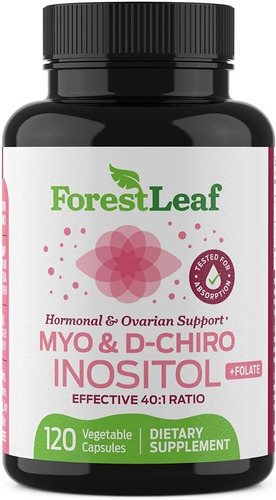 Inositol Myo Y D-chiro Con Folato Fertilidad Ovarico 120 Cap