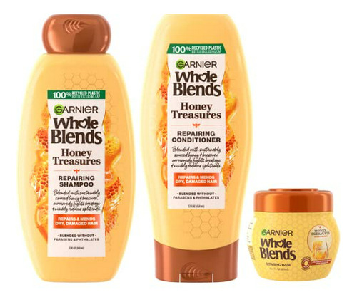 Whole Blends Honey Treasures Champú Reparador, Acondicionado