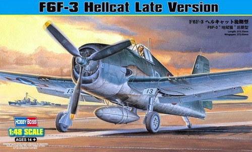 Grumman F6f-3 Hellcat  Late Version 1/48 Hobbyboss
