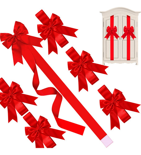 Willbond Christmas Gabinet Rinbons Bows Granes De La Puerta