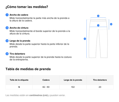 Pantalón Para Mujer Negro Formal Recto Talla Chica Ch S