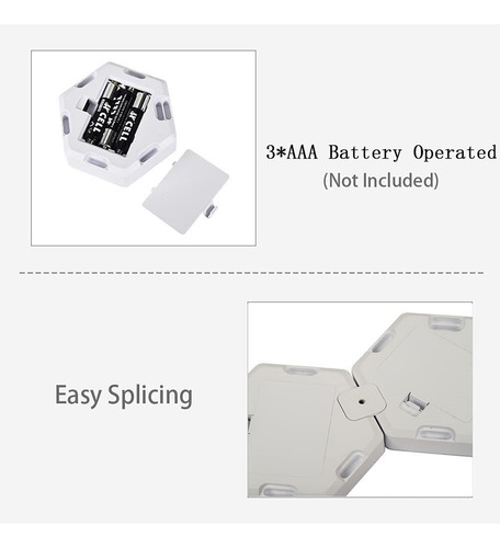 Tira Led Luces Hexagonales Led Rgb Con Control Remoto