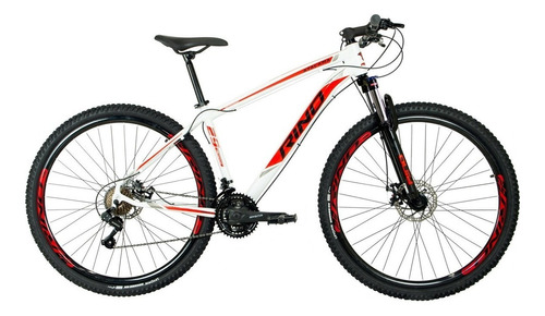 Bicicleta Aro 29 Rino Freio Hidraulico + Altus 24v Cor Branco Tamanho Do Quadro 21