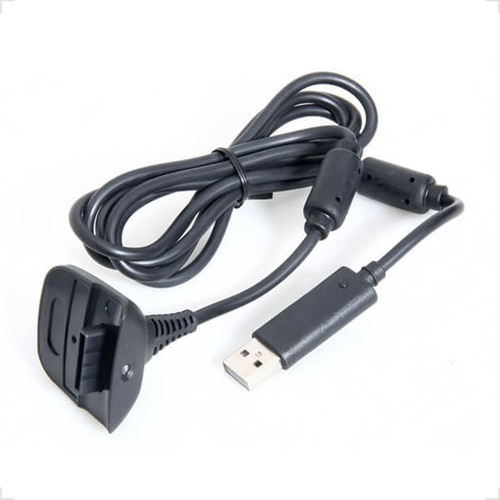 Cabo Para Controle Xbox 360 2x1 Carregador Bateria Cabo Usb