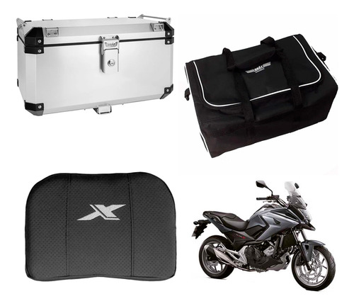 Bauleto 55l Nc 750 X 22/.. Escovado + Bolsa + Encosto Braz