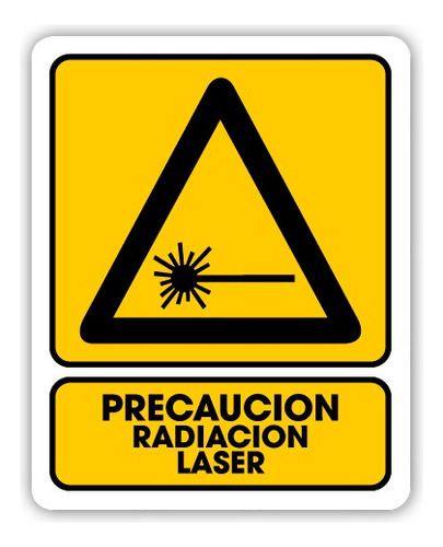 Señalamiento Precaución Radiación Láser 20x25