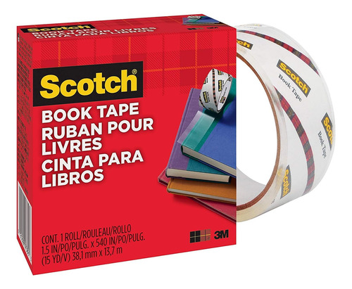 Scotch 845 Cinta Para Libros F9dq, 2 Pulgadas X 15 Yardas, N