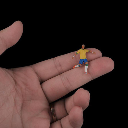 1 64 Figura De Jogador De Futebol Figura Miniature Amarelo