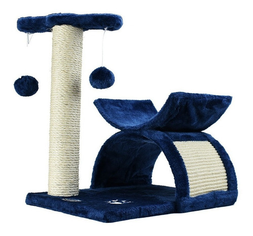 Imagen 1 de 3 de Mueble Torre Rascador Gatos Patita 45cm