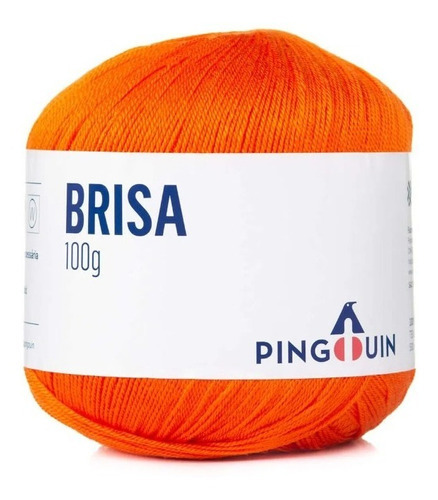 Linha Brisa Pingouin 100g 500mts 100% Acrílico Crochê Tricô Cor 1208_Naranja