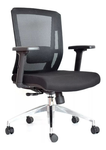 Silla De Oficina Ergónomica Ergoclass® Gerente Argon Color Negro