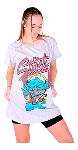 Remera Remeron Oversize Diseño Lilo Y Stitch Disney Unisex 