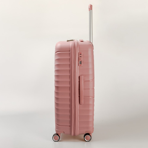Valija 4 Ruedas 360° Carry On 28 Pulgadas Resistente Rosa