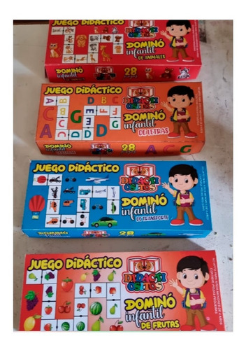 Domino Infantil Variedades En Madera 28 Piezas