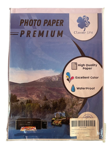 Papel Fotográfico 260 Gramos Glossy A4 100 Hojas