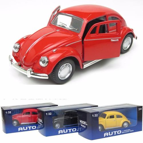 Volkswagen Escarabajo Metal 1:32 Musical Enciende Luces