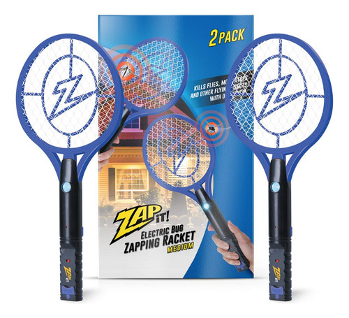 Zap It Bug Zapper - Raqueta Mata Mosquitos Recargable De 400