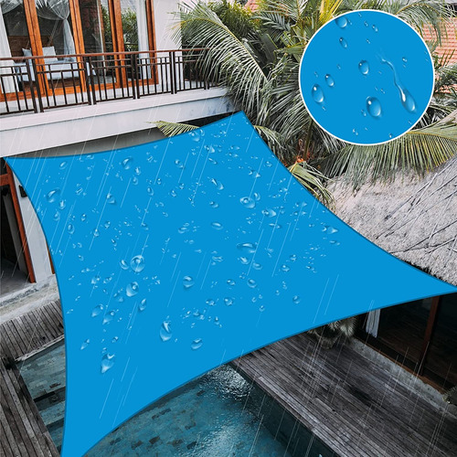 Toldo De Vela Impermeable De 8' X 10' Pies, Color Azul ...